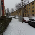 Marciapiede innevato Berlino